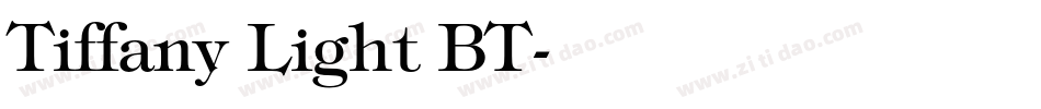 Tiffany Light BT字体转换